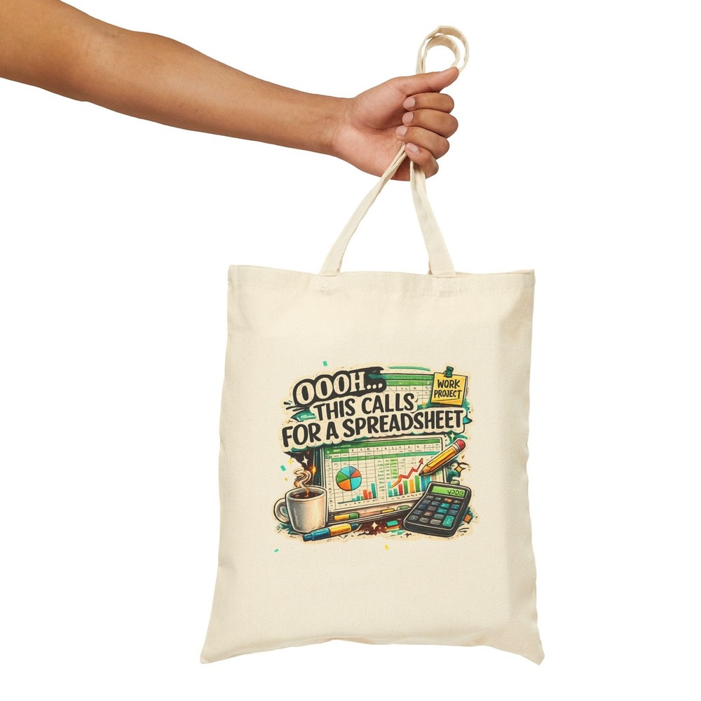 This Calls for a Spreadsheet Tote Bag, Funny Office Data Nerd Gift